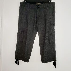 BeBop Juniors Capris Black Grey Size 5